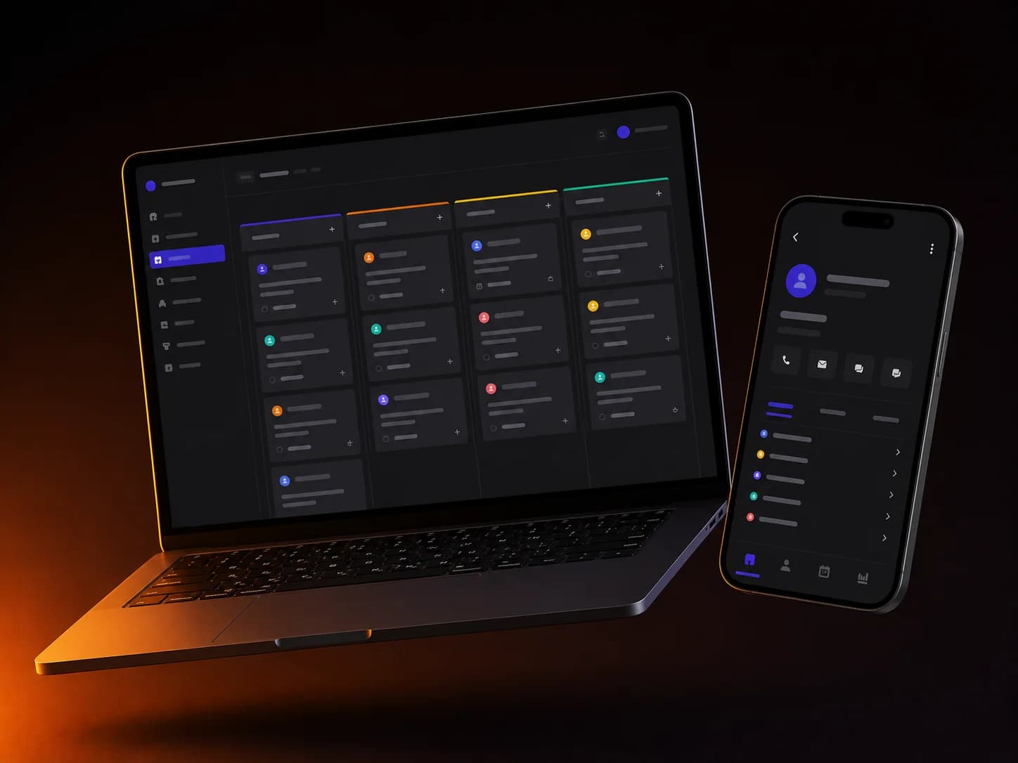 Panel de gestión de clientes con historial de interacciones y recordatorios automáticos